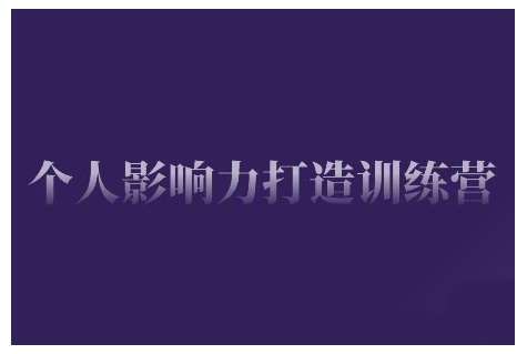 个人影响力打造训练营，掌握公域引流、私域运营、产品定位等核心技能，实现从0到1的个人IP蜕变 - u4站-u4站