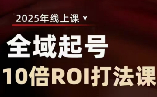 2025全域起号10倍ROI打法课，助你提升直播间的投资回报率 - u4站-u4站