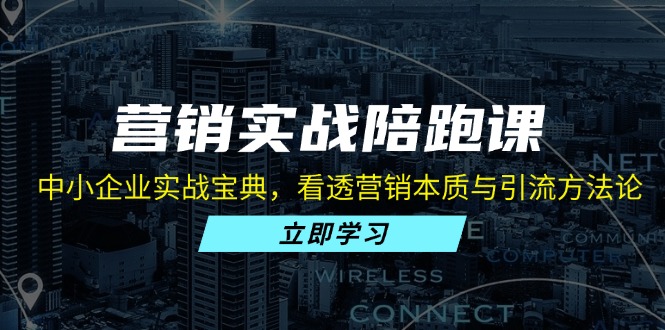 营销实战陪跑课：中小企业实战宝典，看透营销本质与引流方法论 - u4站-u4站