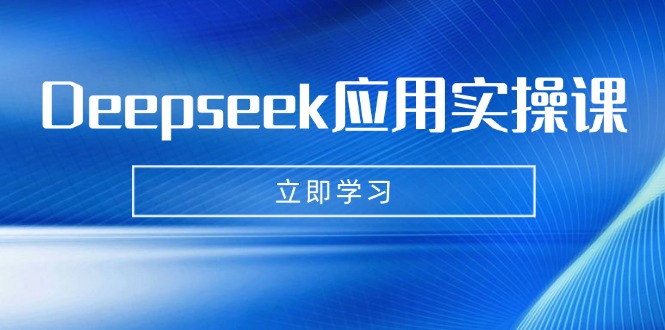 Deepseek应用实操课：AI制作数字妈妈、写真、短视频，辅导作业，PPT制作等 - u4站-u4站